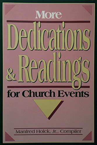 More Dedications and Readings for Church Events Religion & Esotericism