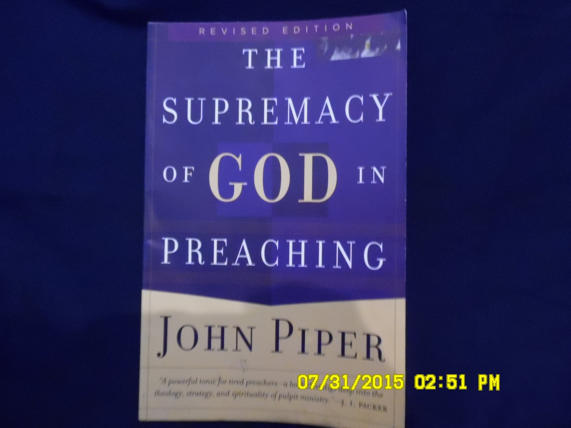 Supremacy of God in Preaching, The Social Sciences