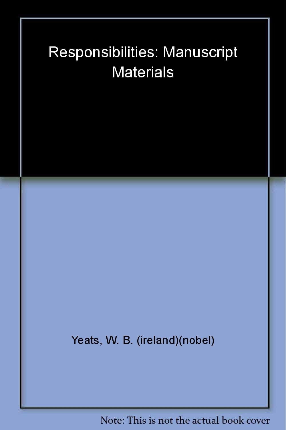 Responsibilities: Manuscript Materials: Family Strategies in the Principality of Salerno During the Norman Period, 1077-1194 (Cornell Yeats) Poetry