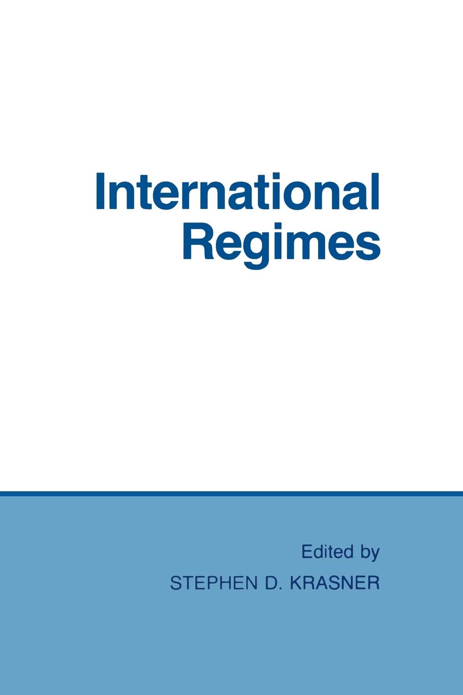 International Regimes (Cornell Studies in Political Economy) Law
