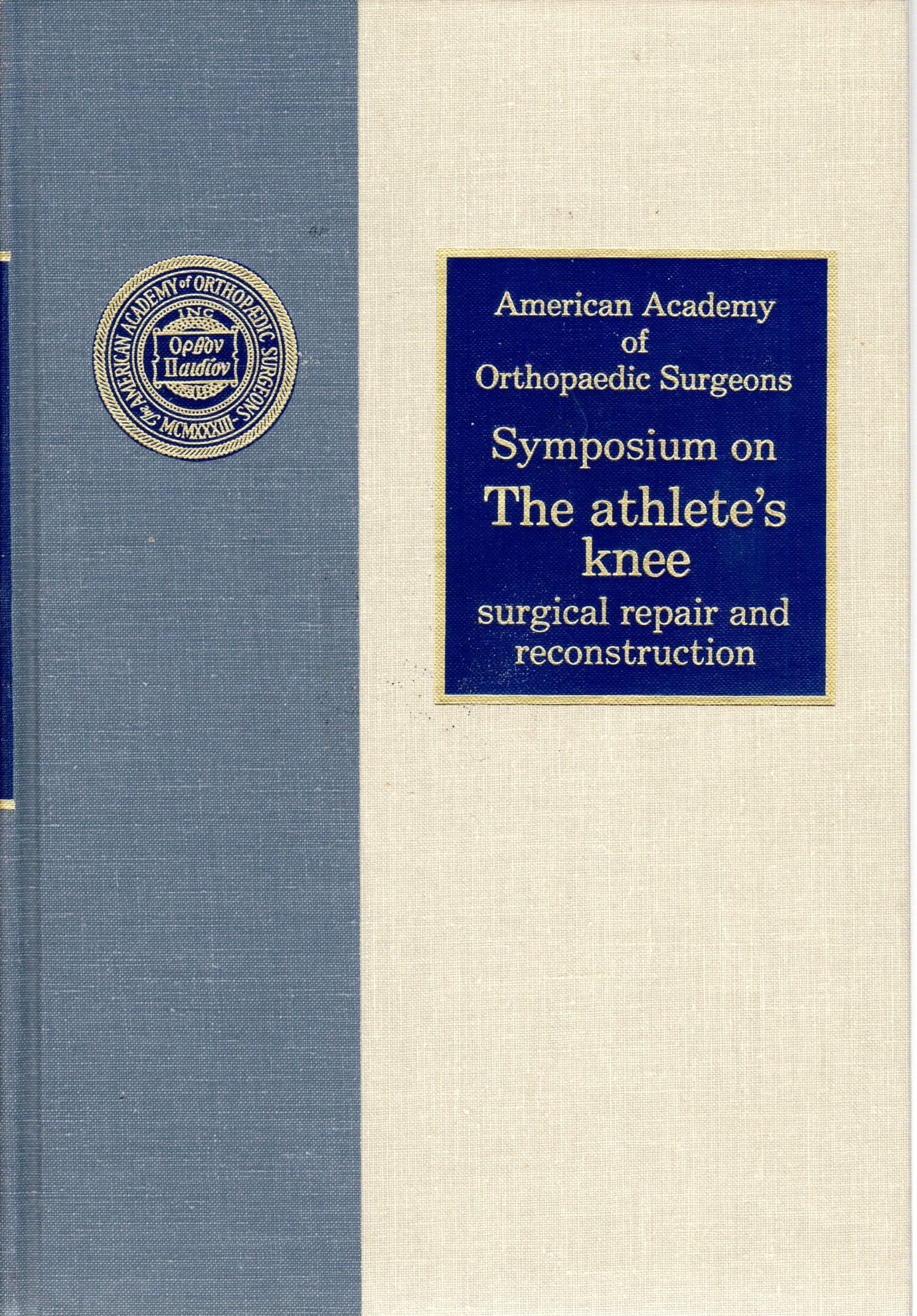 Athlete's Knee - Surgical Repair and Reconstruction: Symposium Proceedings Medicine