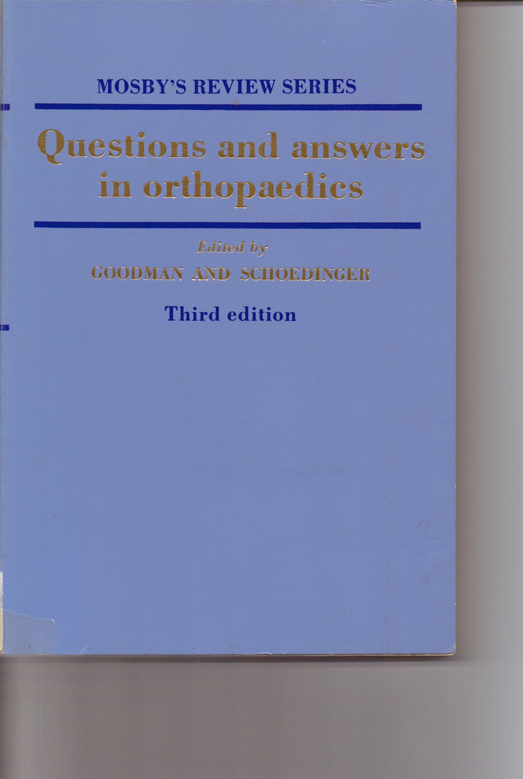 Questions and Answers in Orthopaedics Books