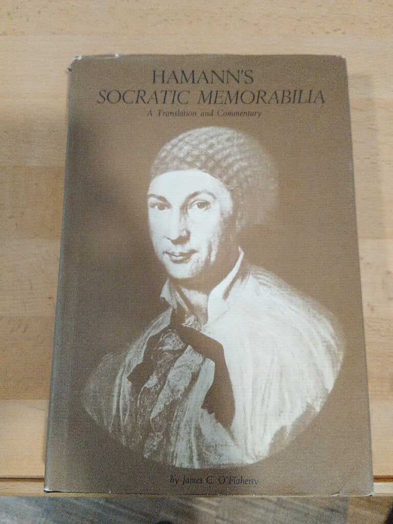 Hamann's Socratic Memorabilia: A Translation and Commentary book