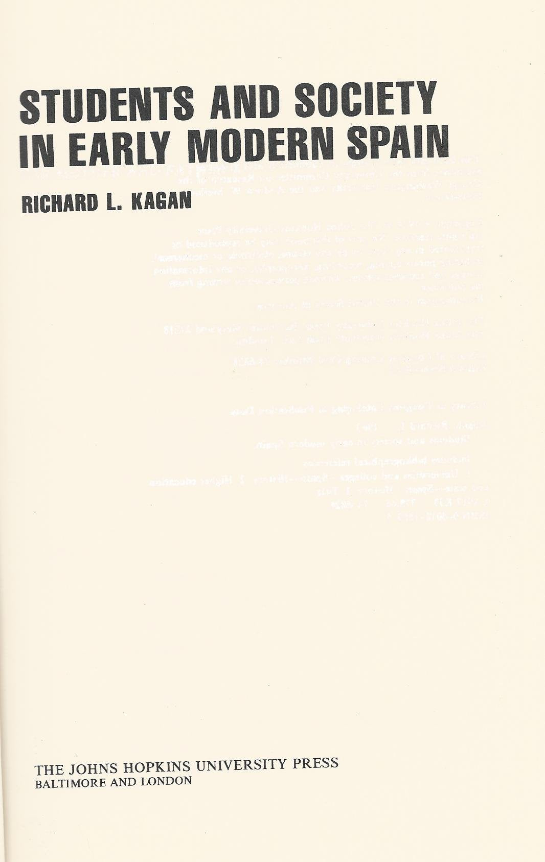 Students and Society in Early Modern Spain Study Guides