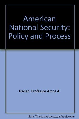 Product Image: American National Security: Policy and Process