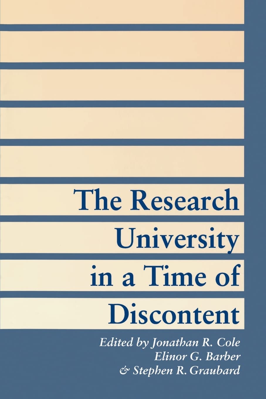 The Research University in a Time of Discontent book