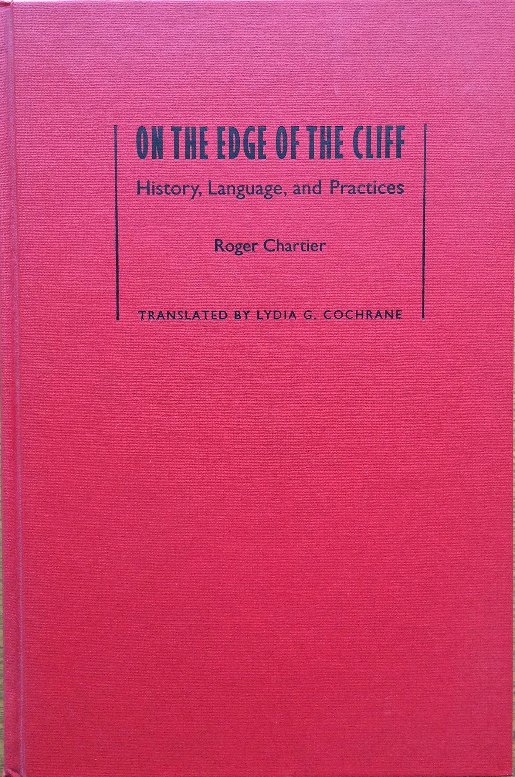 On the Edge of the Cliff: History, Language, and Practices (Parallax: Re-visions of Culture & Society) Contemporary literature