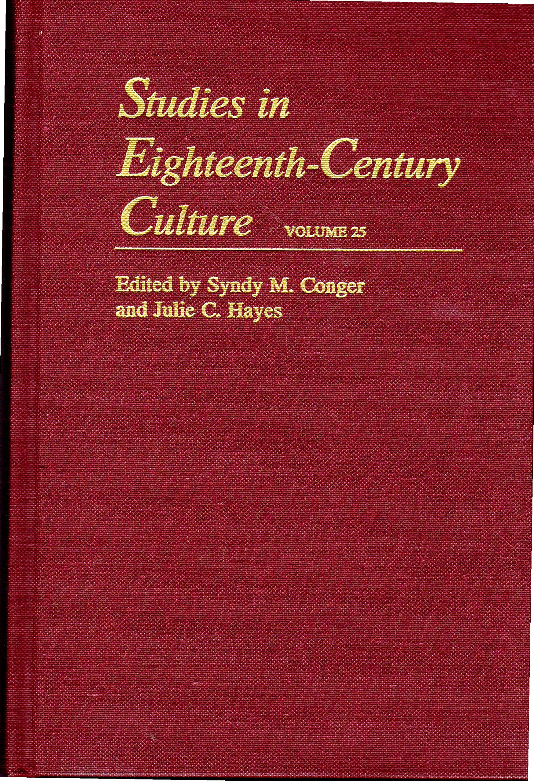 Studies in 18Th-Century Culture (STUDIES IN EIGHTEENTH-CENTURY CULTURE) General education