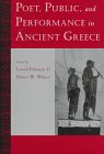 Poet, Public, and Performance in Ancient Greece General education