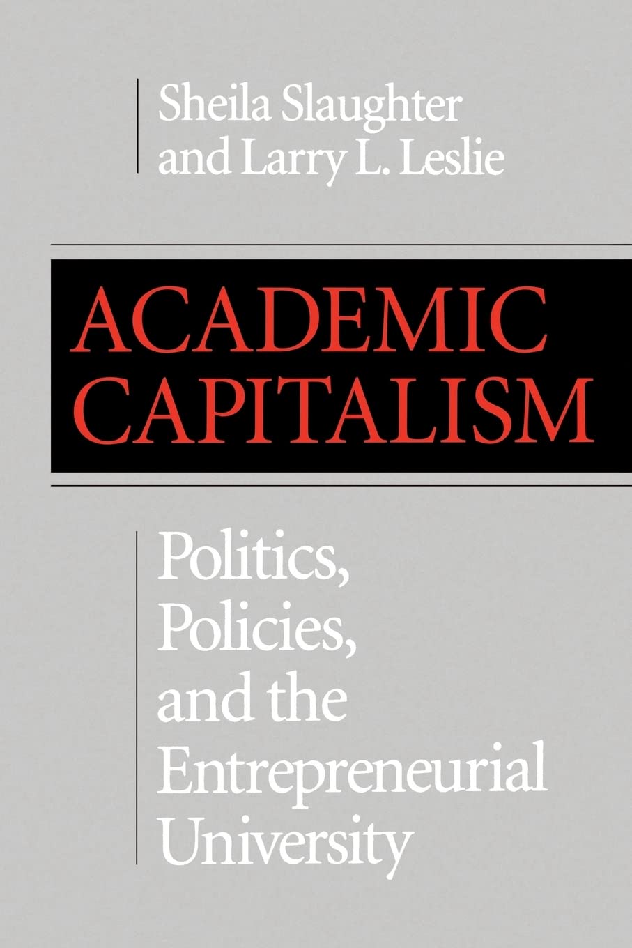 Academic Capitalism: Politics, Policies, and the Entrepreneurial University (American Land Classics) Education & Training