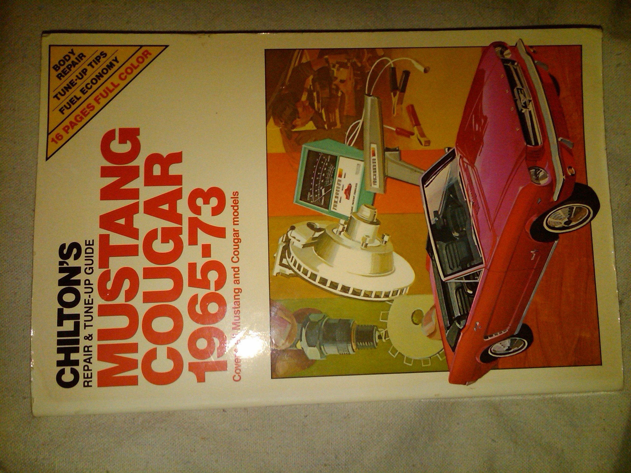Chilton's Repair and Tune Up Guide Mustang Cougar 1965-73 book