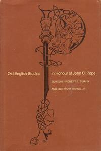 Old English Studies in Honour of John C.Pope Books