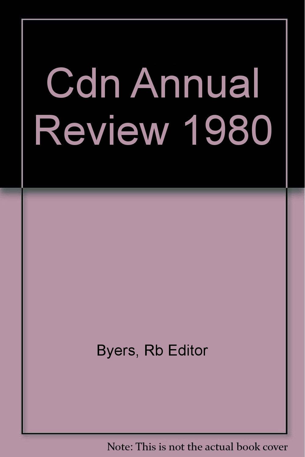 Cdn Annual Review 1980 (Canadian Annual Review of Politics and Public Affairs) Business & Technology