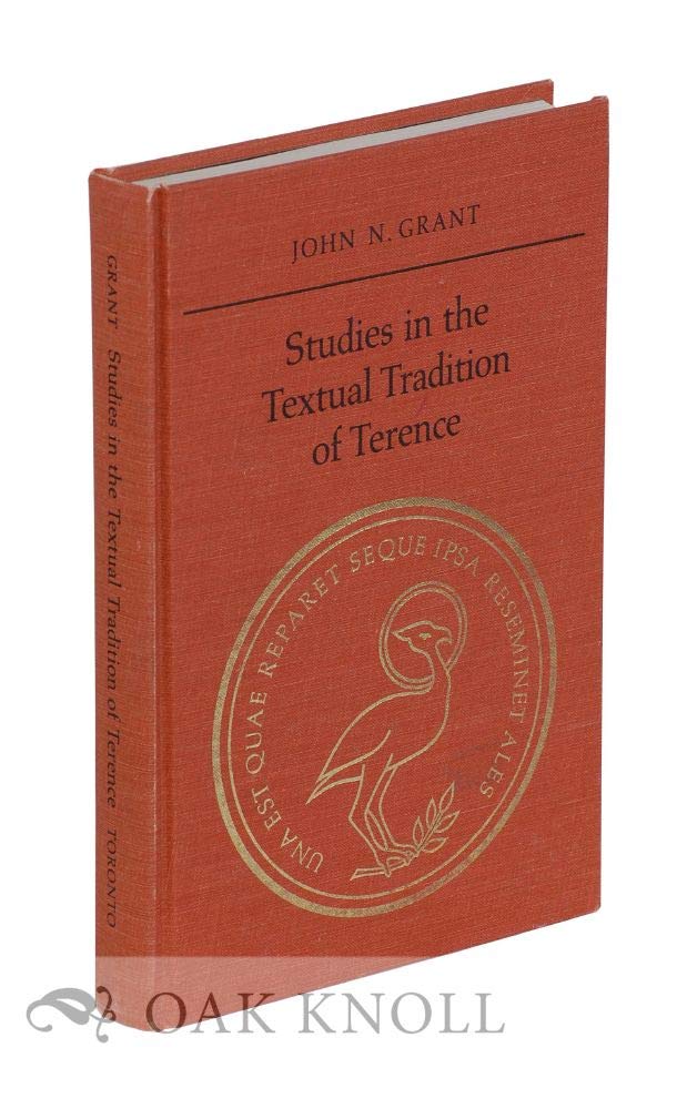 Studies in the Textual Tradition of Terence (PHOENIX SUPPLEMENTARY VOLUME) Contemporary literature