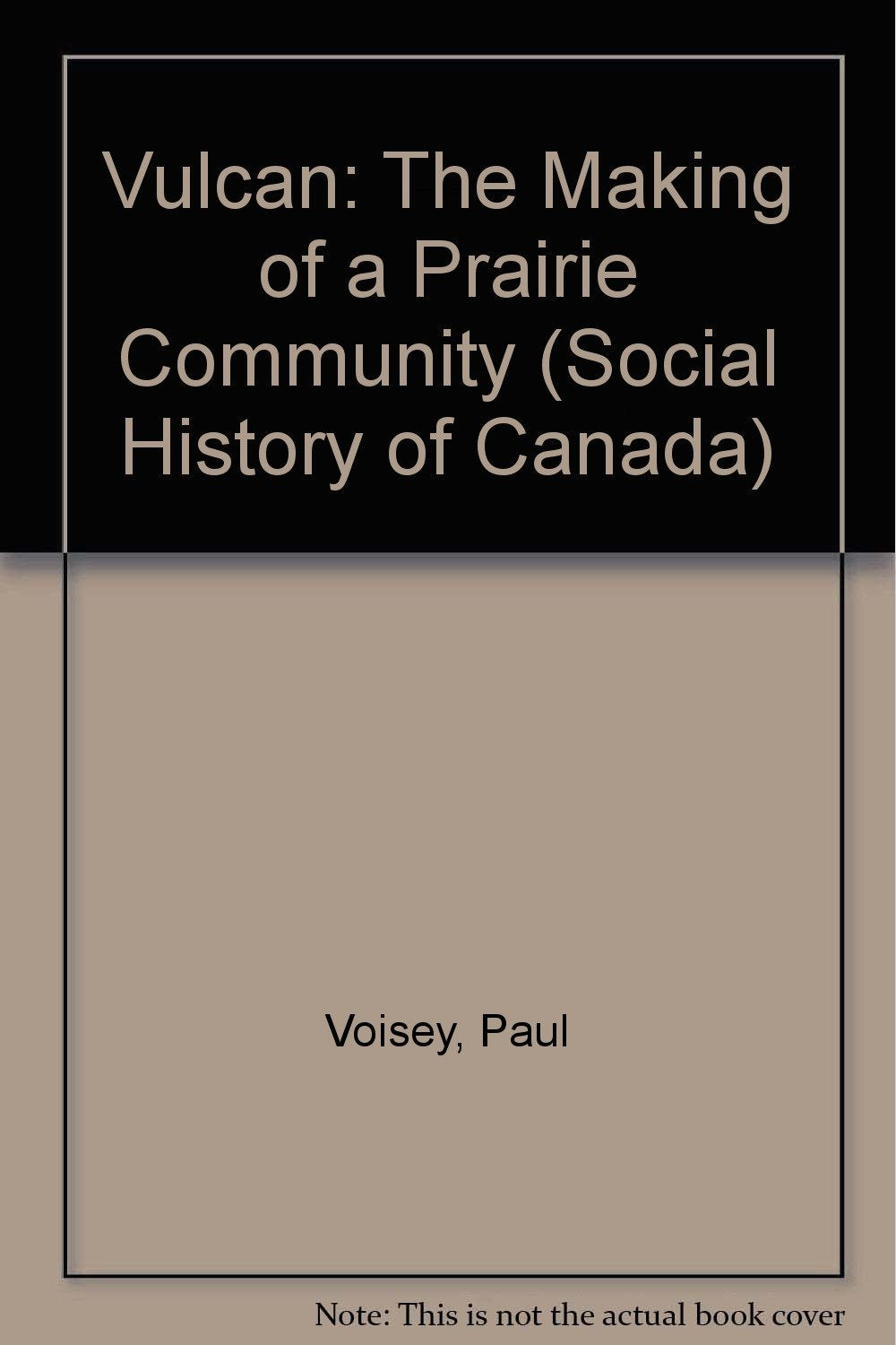 Vulcan: The Making of a Prairie Community (Social History of Canada) Politics & History