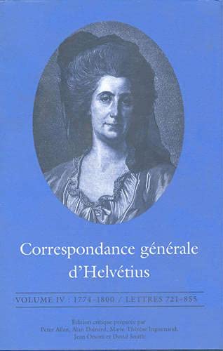 Correspondance Generale D'Helvetius: 1774-1800 Lettres 721-855 book