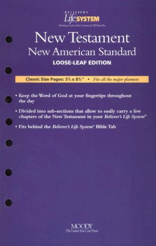 New American Standard New Testament- Believers Life System Books