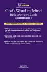 Beliver's Life System Gods Word in Mind Bible Memory Cards-advanced Level 1 (Believer's Life System) Self-help