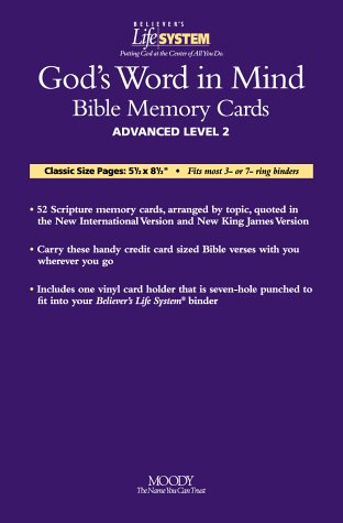 Beliver's Life System Gods Word in Mind Bible Memory Cards-advanced Level 2 (Believer's Life System) Books