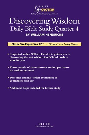 Discovering Wisdom: Daily Bible Study Quart 4 Religion & Esotericism