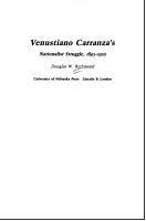 Venustiano Carranza's Nationalist Struggle, 1893-1920 Social Sciences