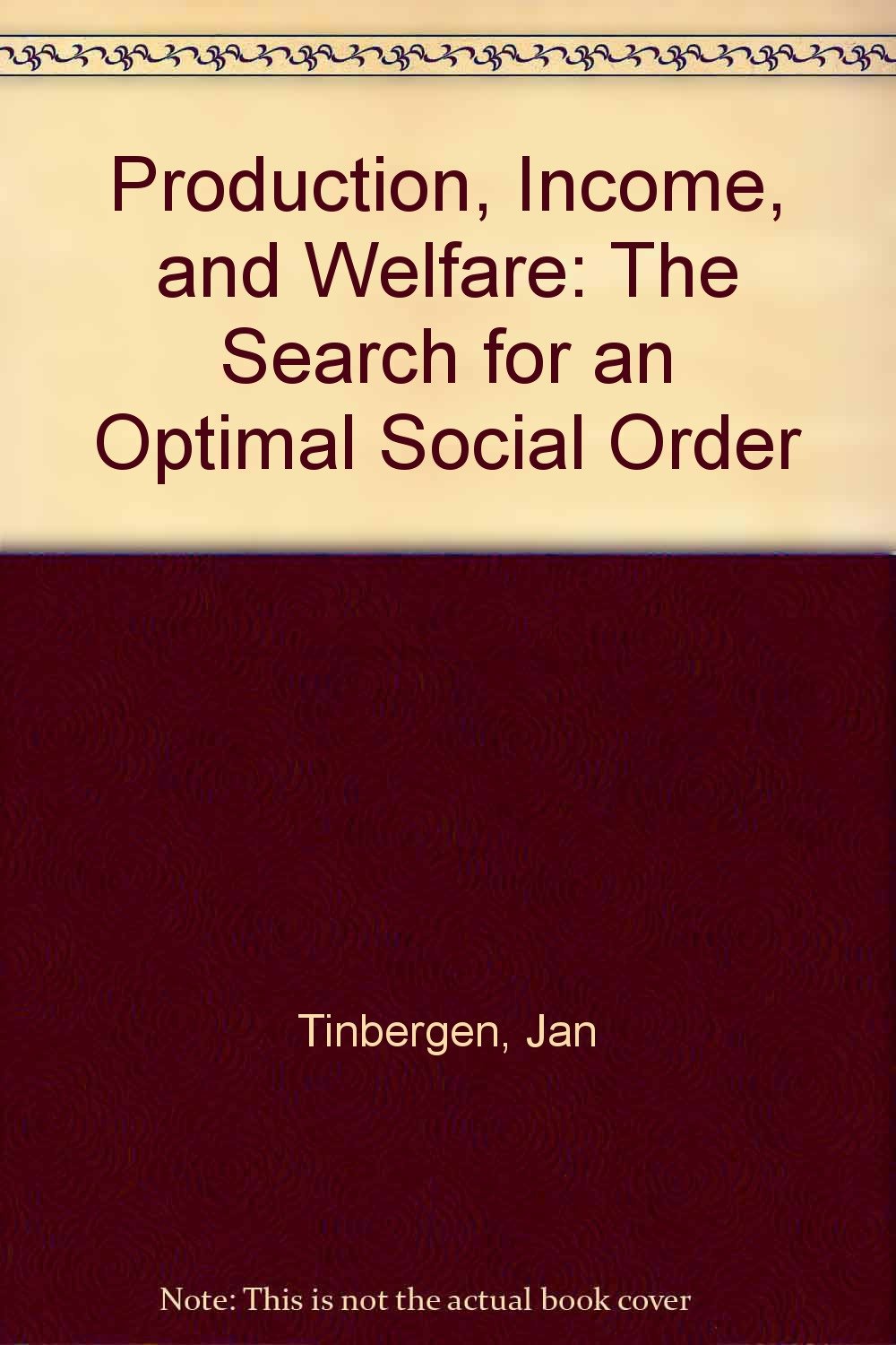 Production, Income, and Welfare: The Search for an Optimal Social Order Business, Finance & Career