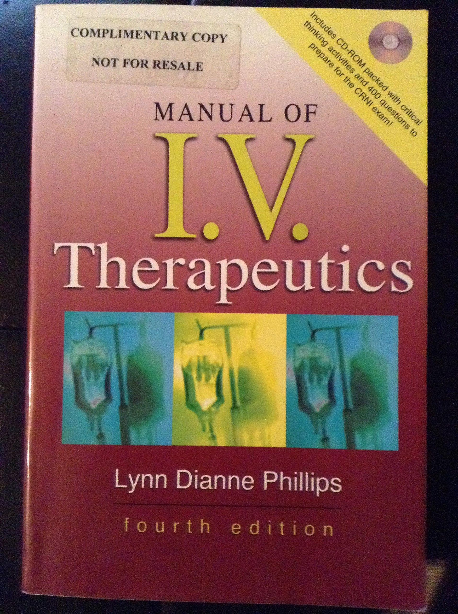Manual of I. V. Therapeutics - Teacher's Edition Medicine