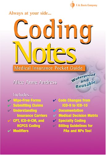 Product Image: Coding Notes: Medical Insurance Pocket Guide (Davis Notes S.)