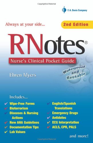 RNotes: Nurse's Clinical Pocket Guide: Baker's Dozen in Point of Purchase Display Medicine