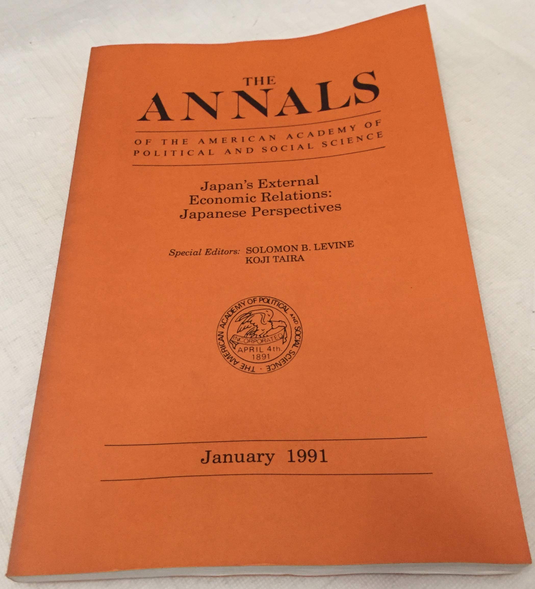 Japans External Economic Relations: Japanese Perspectives (Annals of the American Academy of Political & Social Science) Business, Finance & Career