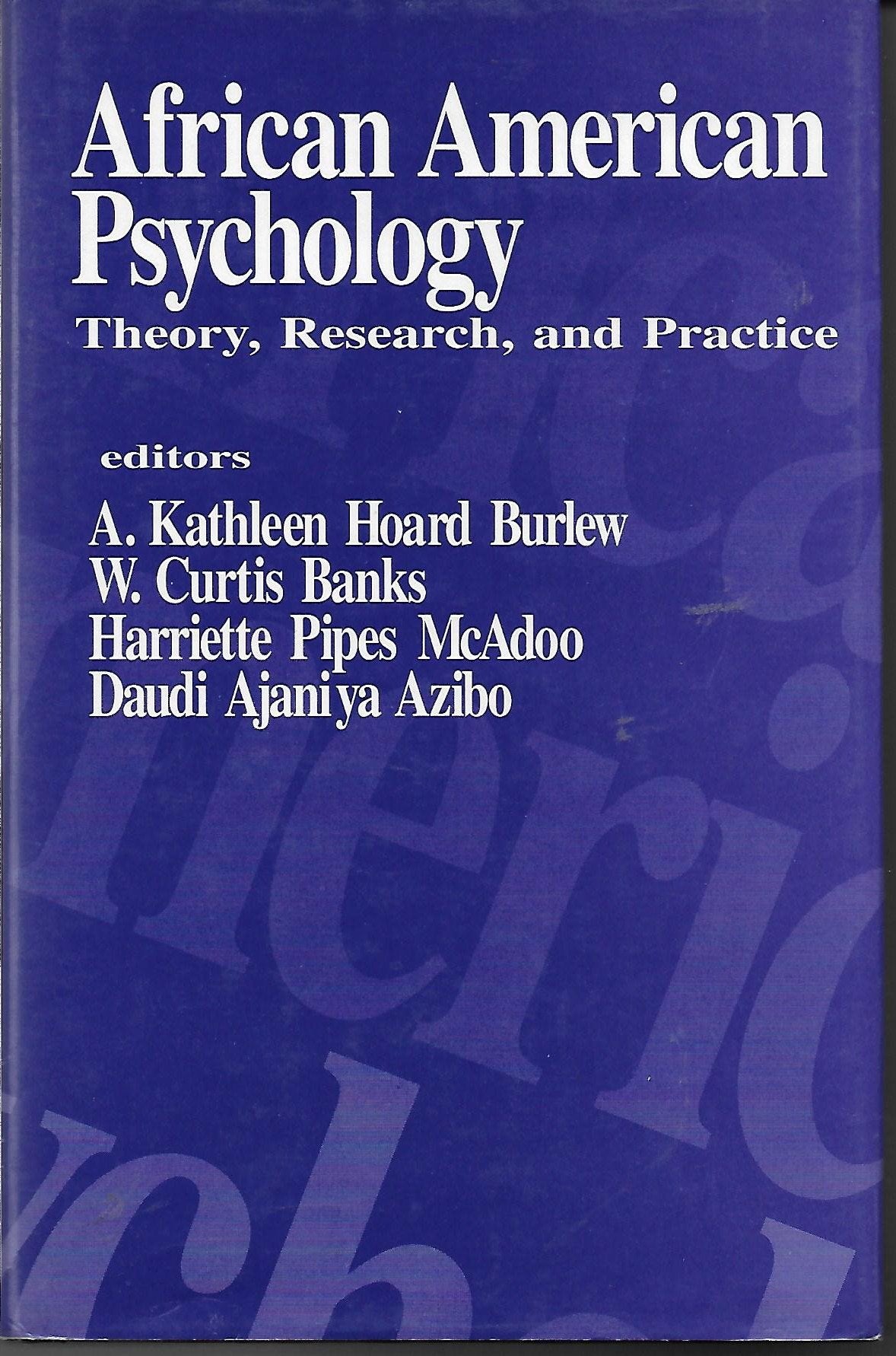 African American Psychology: Theory, Research, and Practice Books