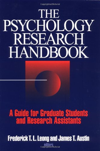 The Psychology Research Handbook: A Guide for Graduate Students and Research Assistants Medicine