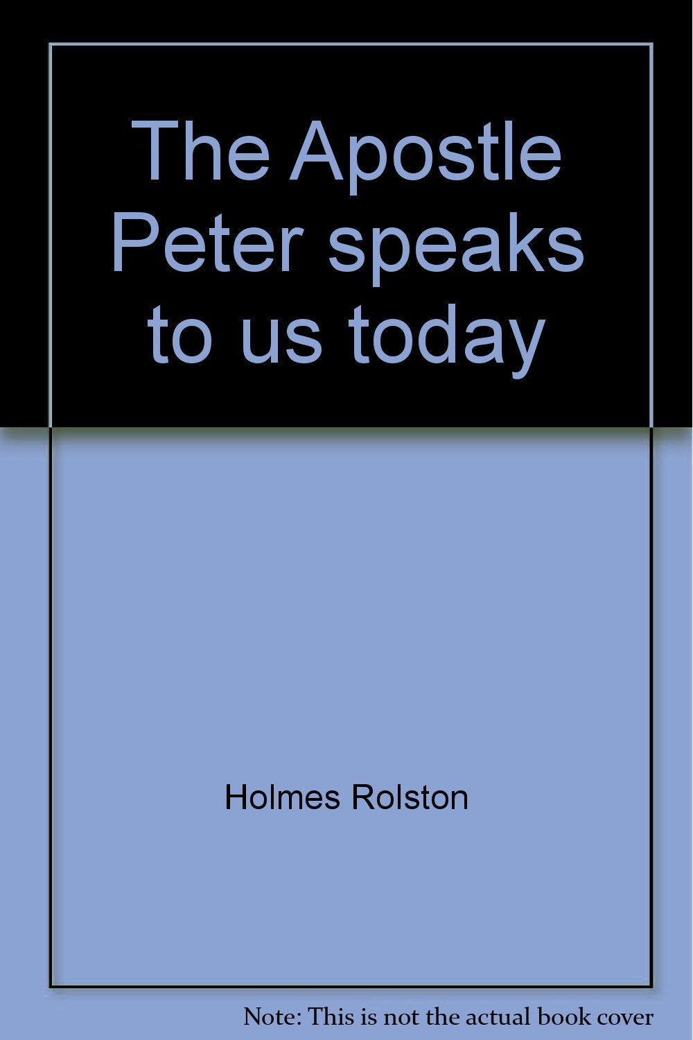 The Apostle Peter speaks to us today Books