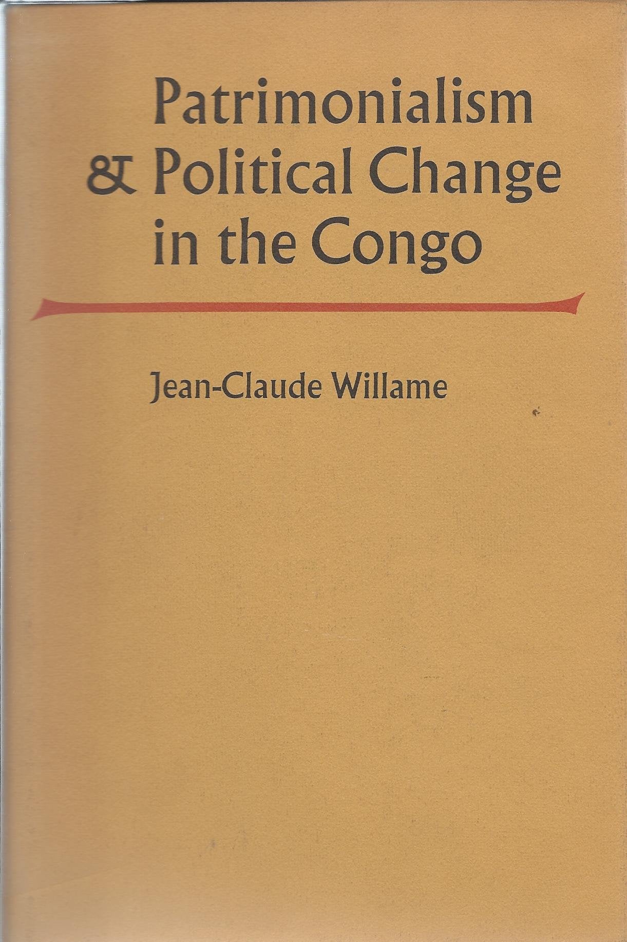 Patrimonialism and Political Change in the Congo Social Sciences