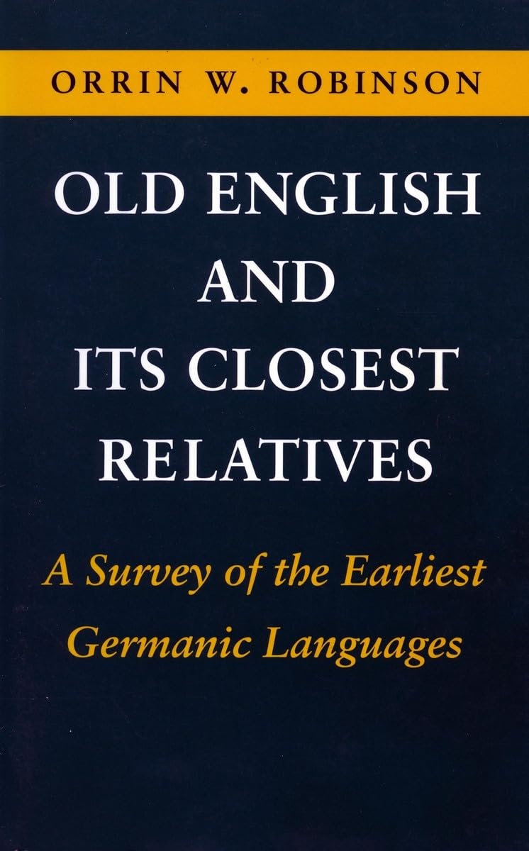 Old English and Its Closest Relatives Social Sciences