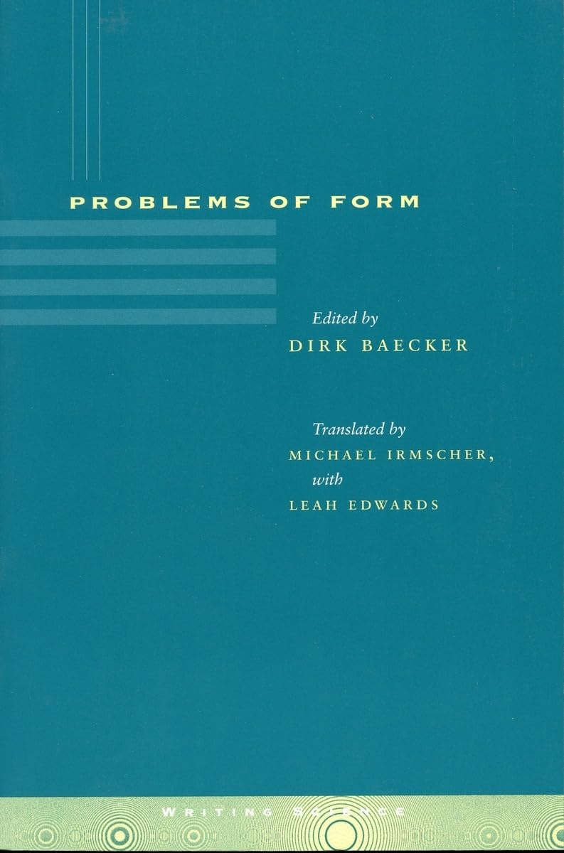 Product Image: Problems of Form (Writing Science)