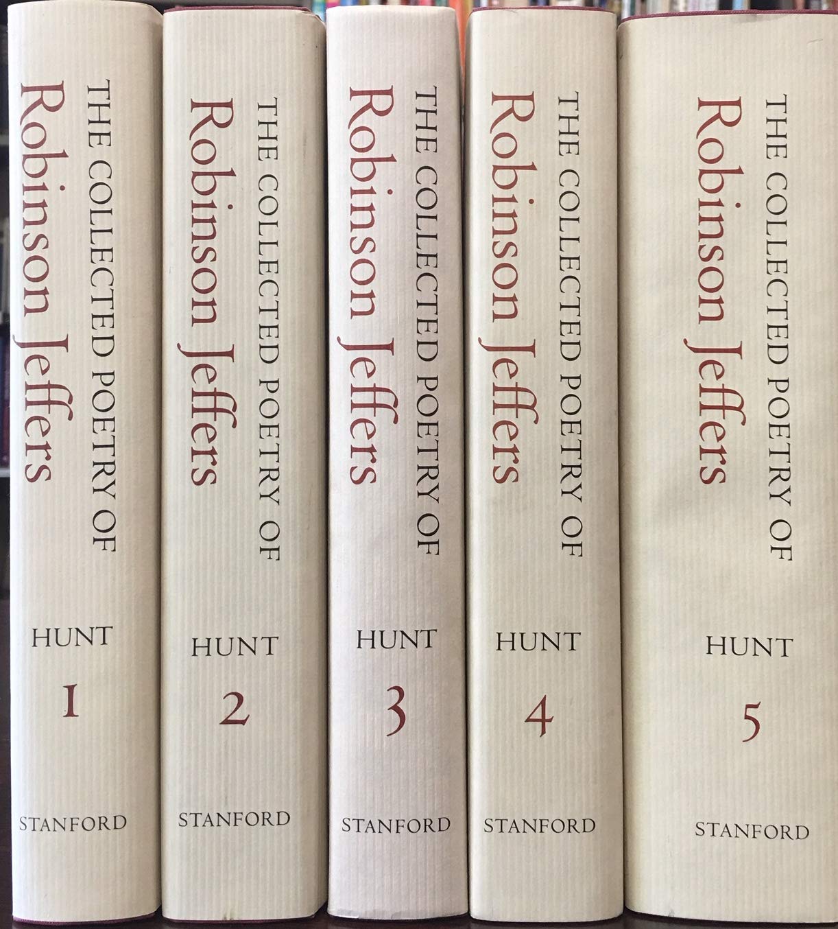 The Collected Poetry of Robinson Jeffers: Vols. I-V, the Complete Set Poetry