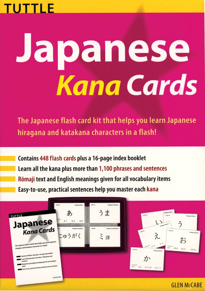 Japanese Kana Cards Kit: The Japanese Flash Card Kit That Helps You Learn Japanese Hiragana and Katakana Characters in a Flash! (Tuttle Flash Cards) Foreign Languages ​​& Dictionaries