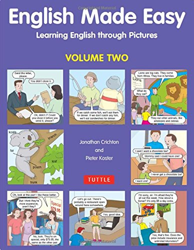English Made Easy: Learning English Through Pictures Foreign Languages ​​& Dictionaries