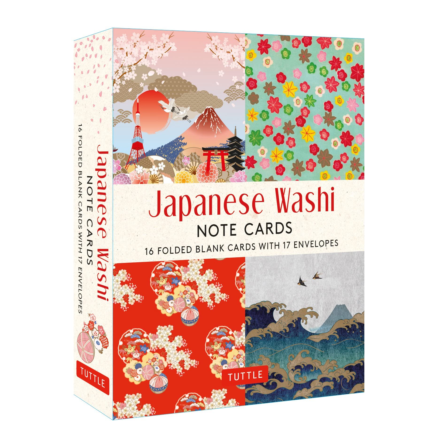 Japanese Designs Note Cards: 16 Different Blank Cards & Envelopes: 16 Folded Blank Cards with 17 Envelopes Film, Art & Culture