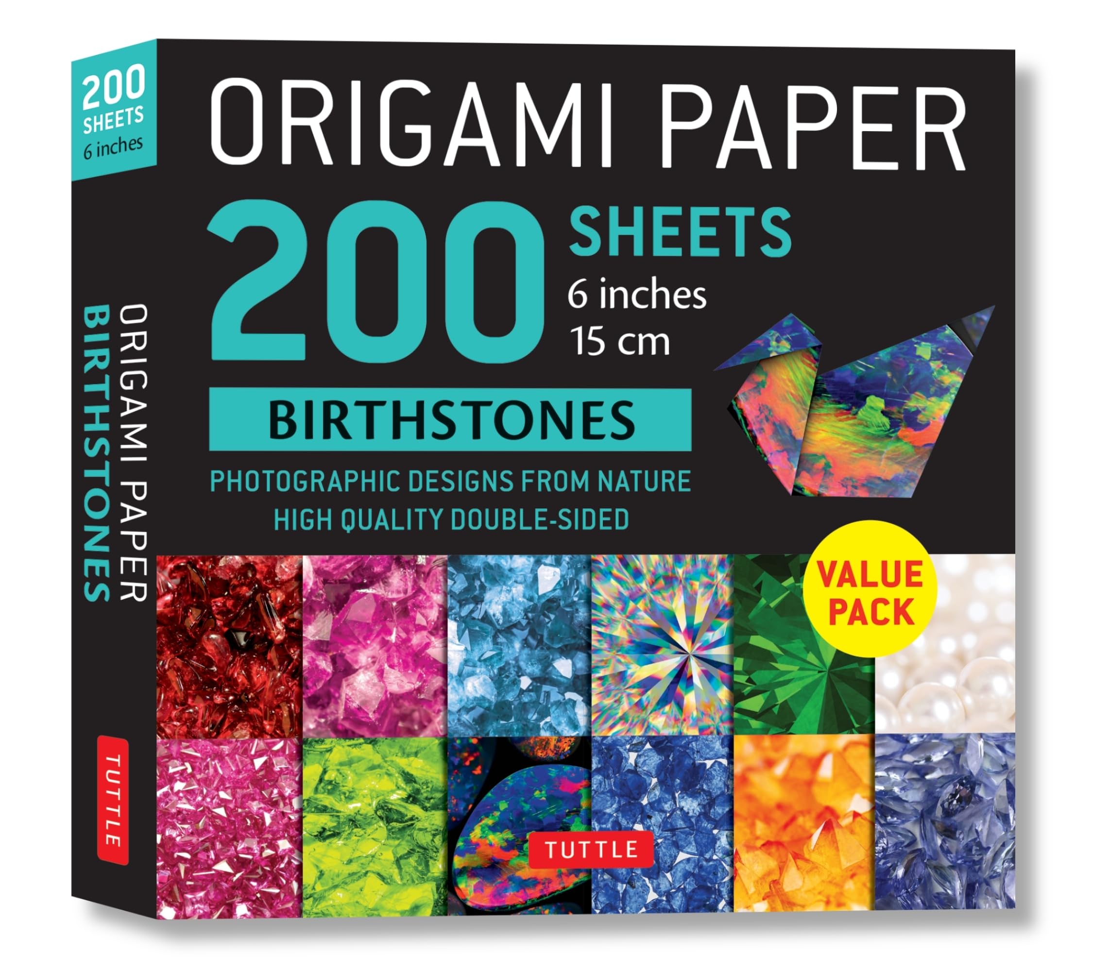Origami Paper 200 Sheets Birthstones: Photographic Designs from Nature: High Quality Double-Sided: Photographic Designs from Nature: High-Quality ... (Instructions for 6 Projects Included) Film, Art & Culture