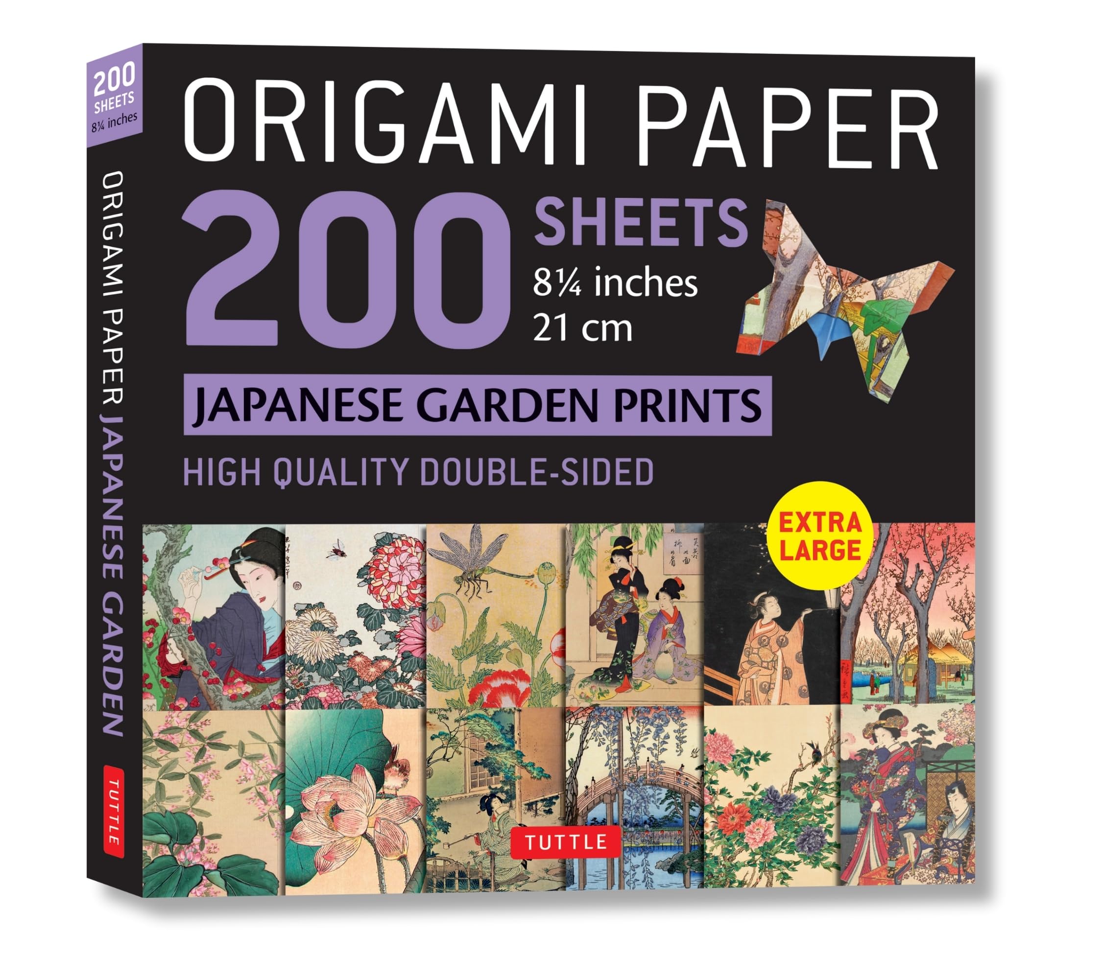 Origami Paper 200 Sheets Japanese Garden Prints 8 1/4in 21cm: High-quality Double Sided Origami Sheets With 12 Different Prints - Instructions for 6 Projects Included Film, Art & Culture