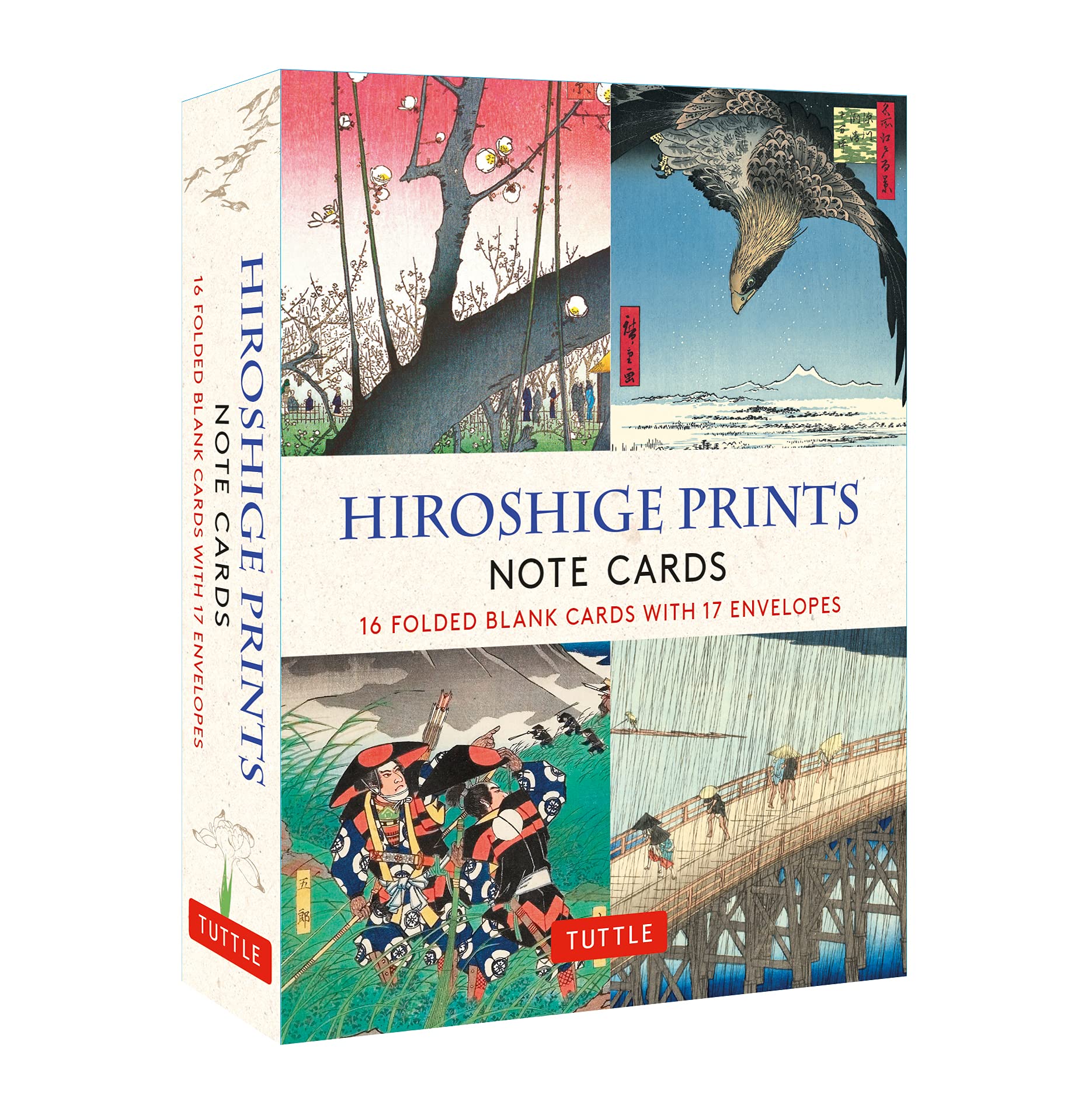 Hiroshige Prints, 16 Note Cards: 16 Different Blank Cards With 17 Patterned Envelopes Woodblock Prints Film, Art & Culture