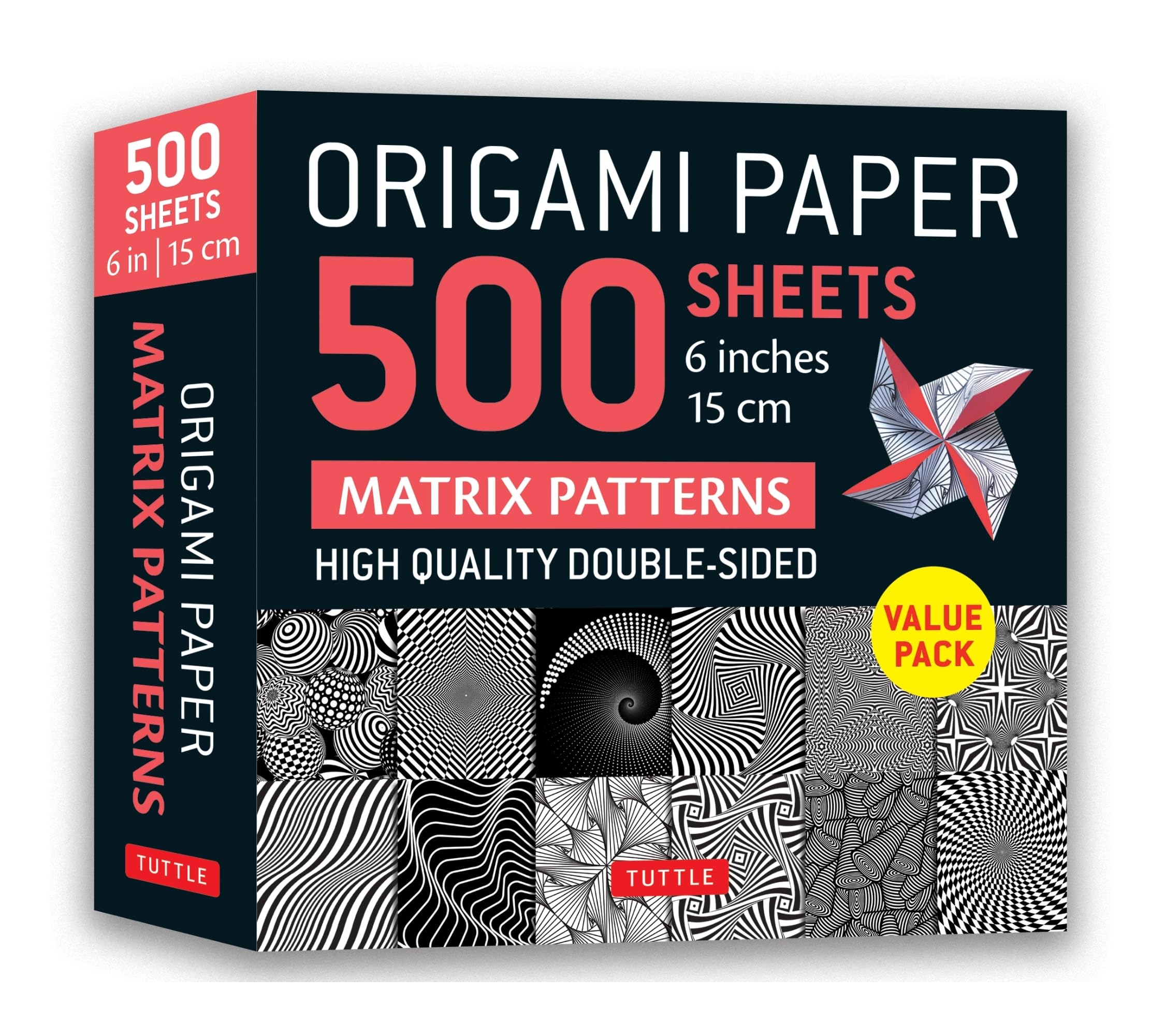 Origami Paper 500 Sheets Matrix Patterns: Tuttle Origami Paper: Double-Sided Origami Sheets Printed with 12 Different Designs (Instructions for 5 Projects Included) Film, Art & Culture