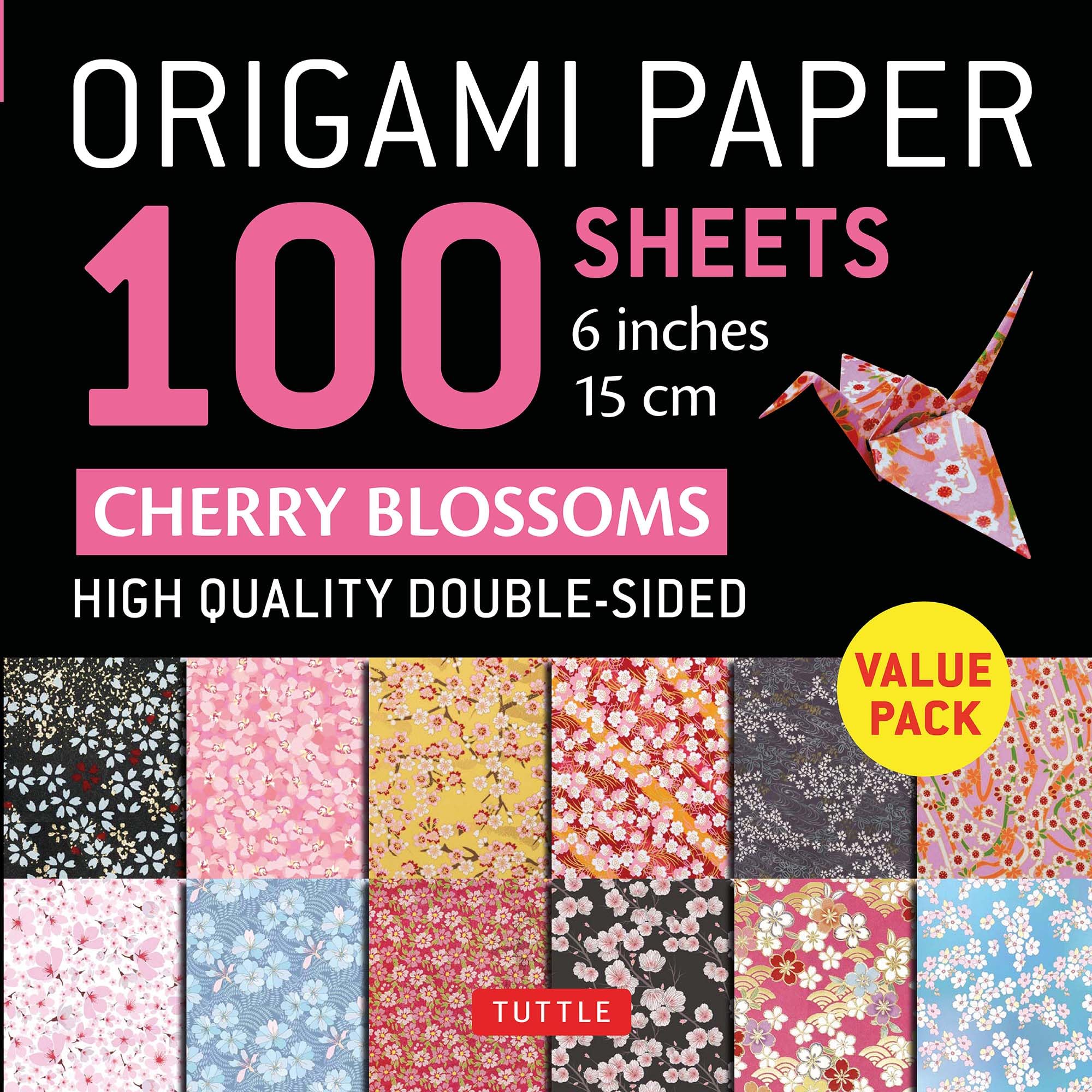 Origami Paper Cherry Blossoms: Tuttle Origami Paper: Double-sided Origami Sheets Printed With 12 Different Patterns - Instructions for 5 Projects Included Film, Art & Culture