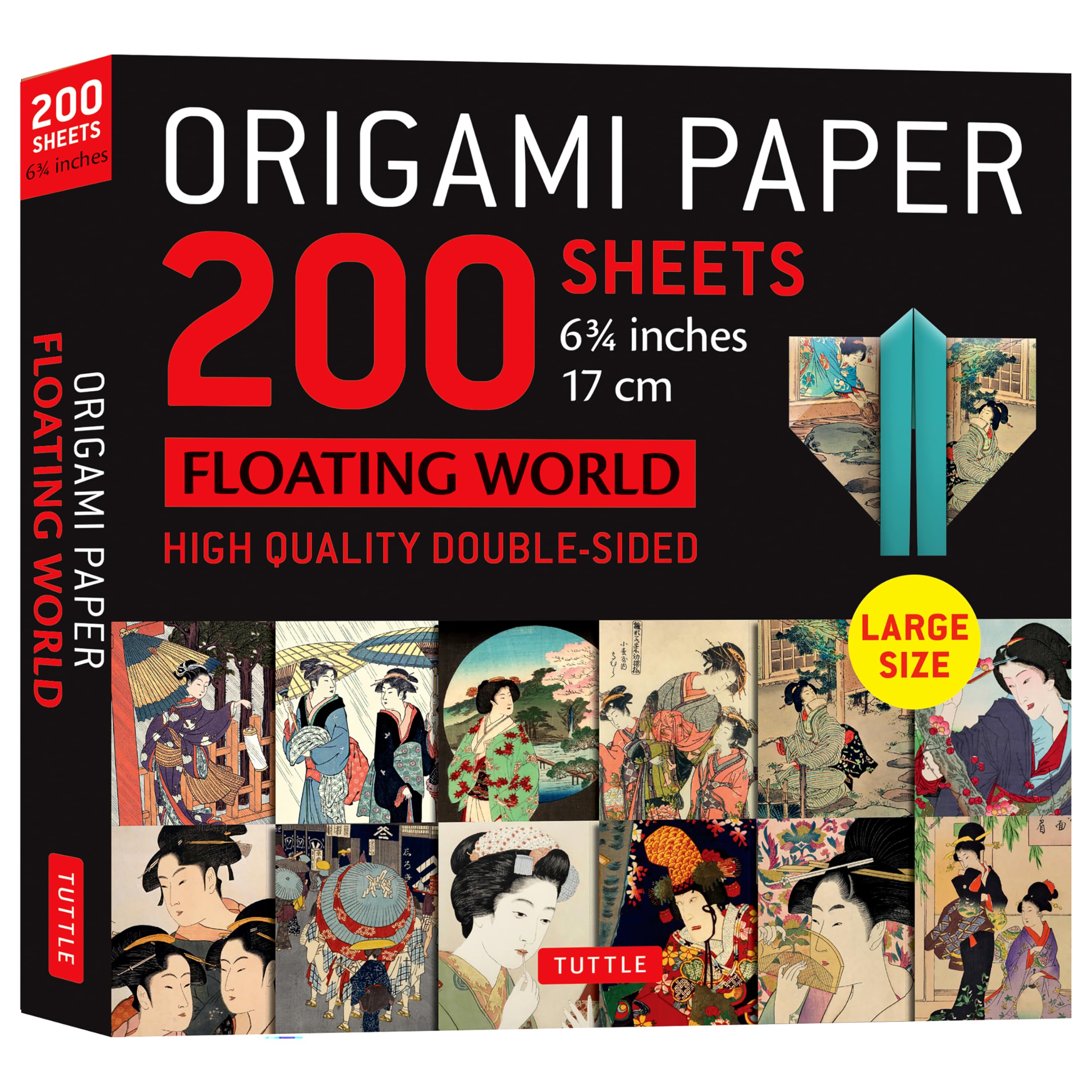 Origami Paper 200 Sheets Floating World 6 3/4" (17 Cm): Tuttle Origami Paper: Double-sided Origami Sheets With 12 Different Prints (Instructions for 6 Projects Included) (Tuttle Specials) Film, Art & Culture