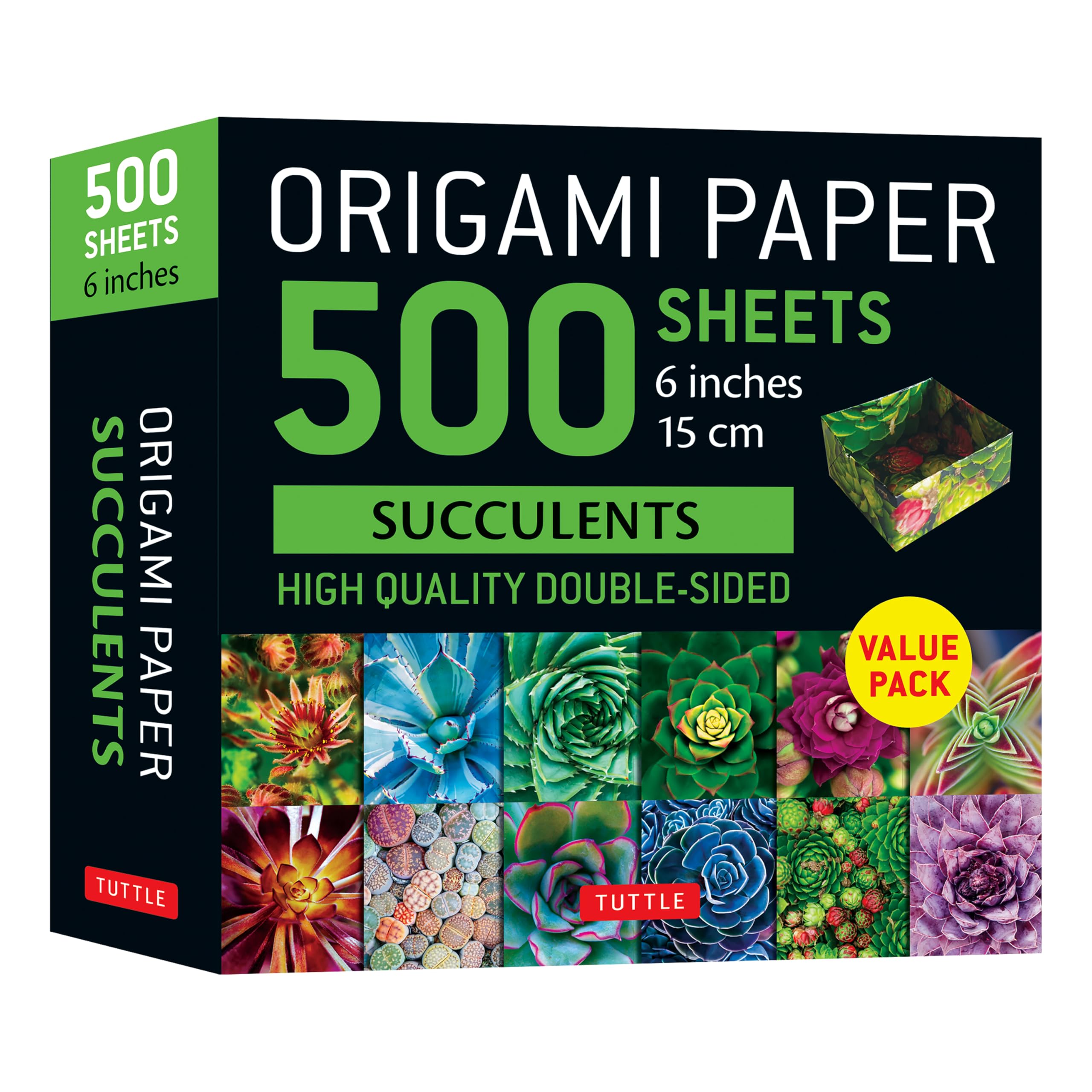 Origami Paper 500 Sheets Succulents 6" (15 Cm): Tuttle Origami Paper: Double-sided Origami Sheets With 12 Different Photographs (Instructions for 6 Projects Included) (Tuttle Specials) Film, Art & Culture