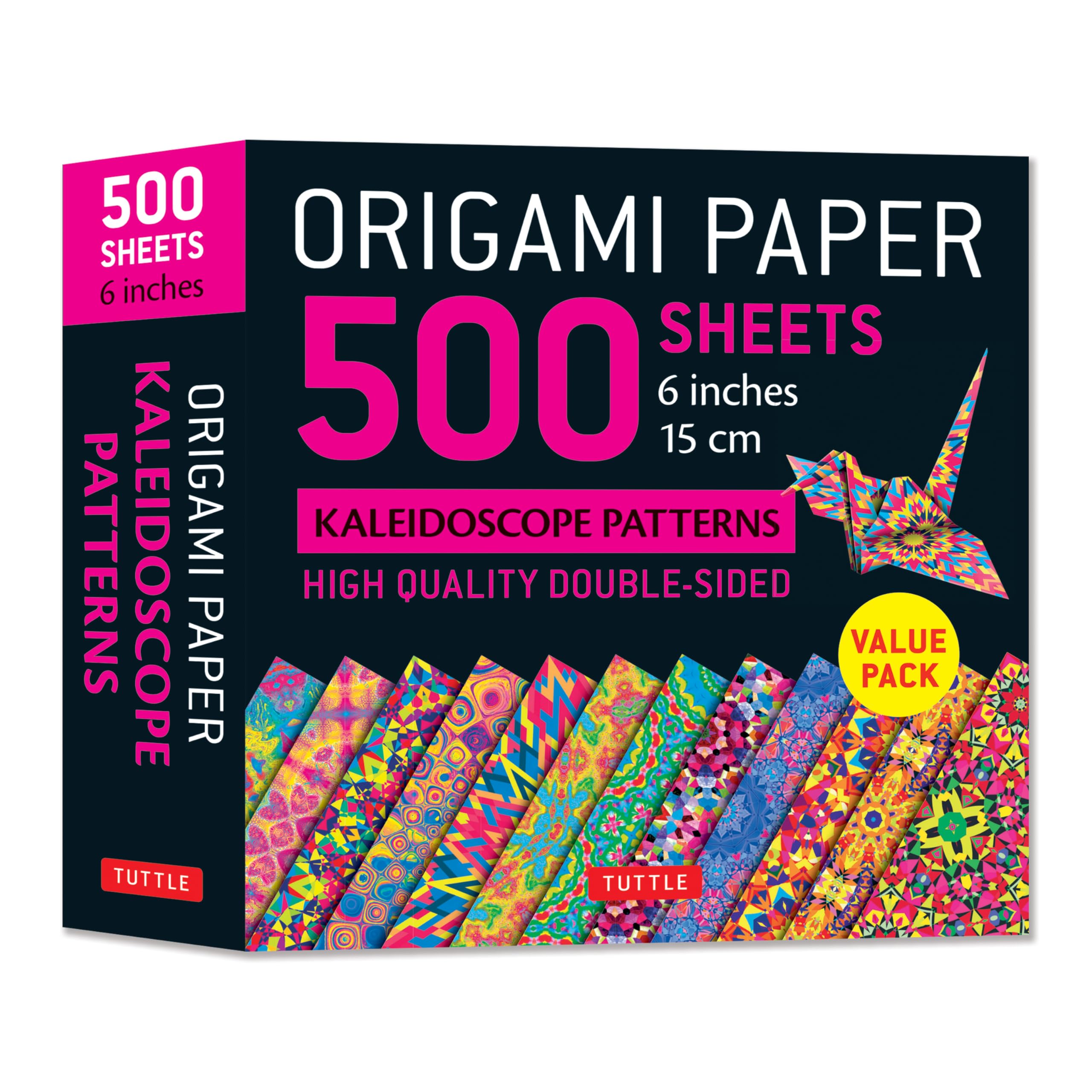 Origami Paper 500 Sheets Kaleidoscope Patterns 6" 15 Cm: Tuttle Origami Paper: Double-sided Origami Sheets Printed With 12 Different Designs + Instructions for 6 Projects Included (Tuttle Specials) Film, Art & Culture