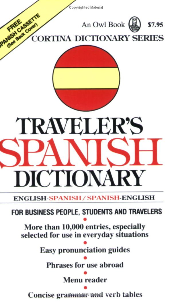 Traveler's Spanish Dictionary: English-Spanish/Spanish-English (Cortina Dictionary) Foreign Languages ​​& Dictionaries