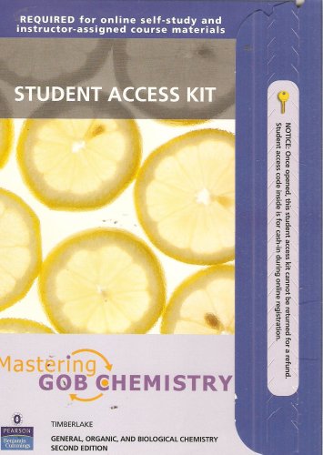 Student Access Kit for MasteringGOBChemistry for General, Organic, and Biological Chemistry Books